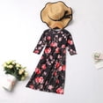 thumbnail image 3 of Birdeem Robe à Manches Longues à Imprimé Floral pour Mère et Fille, Vêtements Assortis pour la Famille, 3 of 9