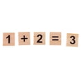 thumbnail image 2 of 200 Piezas De Rompecabezas De Madera Números Azulejos Bloques De Cubo De Letras Negras Para Artesanías, 2 of 9