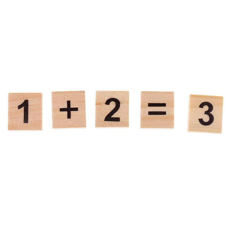 Wood Numbers & Symbols - 2