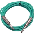 thumbnail image 2 of Seismic Audio  New 6 PACK Green 1/4" TS 6' Patch Cables - Guitar - Instrument Green - SASTSX-6Green-6PK, 2 of 3