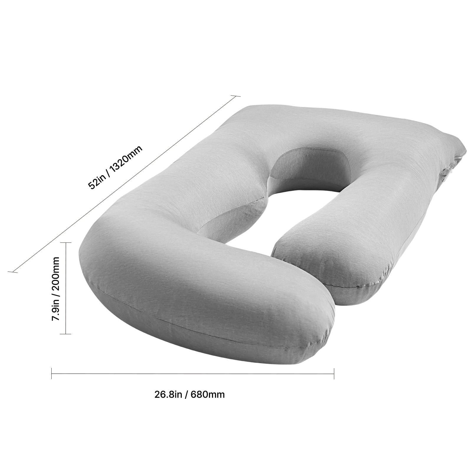 KFFKFF Pregnancy Pillow, G-Form Sleep Aid, Comprehensive Comfort Cushion with Detachable & Launderable Casing, Gentle and Airy Maternity Body Cushions for Spinal, Abdominal, Hip