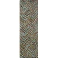 thumbnail image 2 of SAFAVIEH Nantucket Akilah Zigzag Stipes Cotton Runner Rug, Blue/Multi, 2'3" x 7', 2 of 6