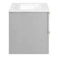 thumbnail image 3 of Modway Daybreak 24" Modern Wood/Ceramic Bathroom Vanity in Light Gray/White, 3 of 8