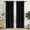 Black, variant on XUEYU 100% Blackout Curtains for Bedroom, Light Blocking Thermal Insulated Curtains with Noise Reduction, 42x63 Inch Room Darkening Window Drapes, Set of 2 Panels, Black