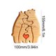 thumbnail image 3 of Decoración temática familiar de osos de madera, esculturas de osos bonitos, regalos para mamá del Día de la madre, 3 of 6