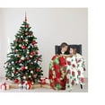 thumbnail image 4 of RT Designers Collection THCP095 50 x 60 in. Christmas Poinsettia Printed Flannel Throw, 4 of 5