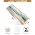 thumbnail image 4 of Stair Treads for Wooden Steps, Coastal Beach Peel and Stick Stair Treads with Reusable Adhesive, Abstract Oil Painting Ocean Wave Non Slip Indoor Stairs Runner Rugs Mats for Elders Dogs 8"x30" 4PCS, 4 of 7