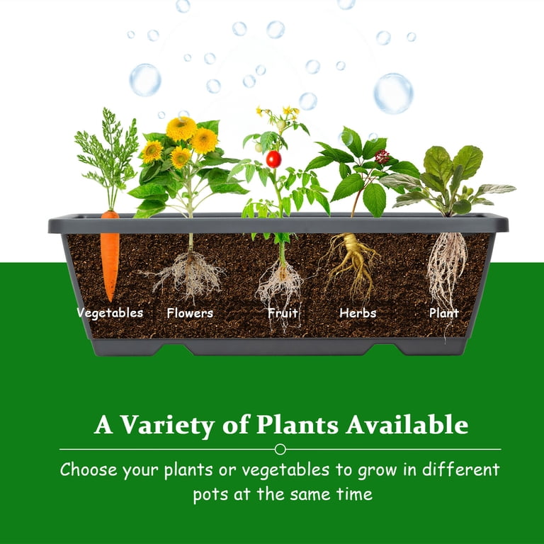 Costway 4 ft Vertical 5-Tier Raised Garden Planter, Gray photo 4