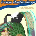 thumbnail image 3 of 17 Inch Lightweight Backpack,PVC Waterproof Oxford Fabric, Ergonomically Designed, with Large Capacity, Exotic Jungle Aesthetic, 3 of 5
