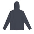 thumbnail image 4 of UPF 50+ Men’s Long Sleeve Performance Fishing Hiking Sun Protection Shirt with Mask UV Neck Gaiter Hoodie Blue M, 4 of 7