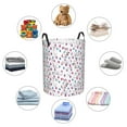 thumbnail image 3 of Lsque Rabbit Eating pattern Laundry Hamper Basket, Tall Woven Rope Hamper Basket for Clothes, Lightweight Storage Basket, Collapsible Waterproof-Small, 3 of 8