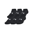thumbnail image 1 of Calcetines Under Armour No Show de algodón, paquete de 3, talla grande, 1 of 1