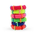 thumbnail image 6 of Pack of 100 10 Styles Scrunchies Multicolour Hair Elastic Bands Hair Rope Small Ponytail Holder for Children, Babies, Girls & Women, 6 of 9