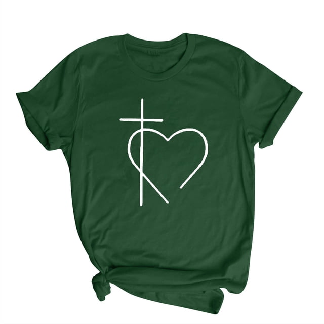 Blusas de Manga Corta para las Mujeres Divertida Impresión Cuello Redondo Camiseta Vintage, Blusas de Primavera para las Mujeres