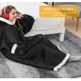 thumbnail image 2 of Long Wearable Blanket Hoodie Oversized Blanket Sweatshirt for Adults Women Men, 2 of 2