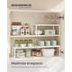 thumbnail image 3 of Especiero, Extensible, Organizador de Cocina, Estante de Cocina, Organizador de Armario, Metal, Encimera, Blanco Mate, 3 of 14