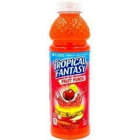 Tropical Fantasy Premium Juice Cocktail, Fruit Punch, 22.5 Fl Oz