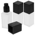 thumbnail image 3 of 3 botellas de vidrio para base de maquillaje, vacías, rellenables con bomba de presión., 3 of 6