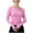 Pink, variant on Seamless Workout Shirts for Women Long Sleeve Yoga Tops Sports Running Shirt Slim Fit Breathable Athletic Top