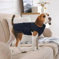 thumbnail image 3 of Dog Anxiety Calming Hoodie,Breathable Dog Anxiety Jacket Vest Coat for ,Fireworks,Vet Visits,Separation,Adjustable Pet Hoodies navy blue S, 3 of 5