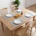 thumbnail image 3 of Unique Bargains 6 Pack Plastic Placemats for Dining Table Decor Beige 17.7x11.8inch, 3 of 6