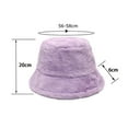 wozhidaoke bucket hat womens solid color winter thermal windproof