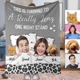 thumbnail image 1 of A Really Long One Night Stand - Personalized Couple Blanket, 1 of 7