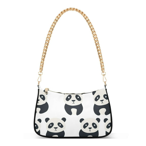 PandasWomen Small Shoulder Bag Crossbody Tote Hobo Bags Purse Clutch Handbags with Chain Strap for Women