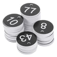 thumbnail image 6 of 100pcs Plastic Number Tags For Organization Identification Numbered Key Tags Round Key Id Tags Number Tags Marking Hang Tags, 6 of 7