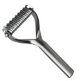 thumbnail image 3 of Nikou Dog Cat Dematting Comb-Undercoat Rake for Dogs-Double Side Pet Grooming Massage Comb-Black(L), 3 of 8