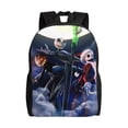 thumbnail image 1 of Goofa The Nightmare Before Christmas Pattern Large Capacity Backpack – Padded Laptop Compartment, Ergonomic Design for School, Work, Travel, and Outdoor Activities, 1 of 8