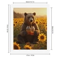thumbnail image 2 of Paint By Numbers Kit for Adults Beginner - Bear Sunflowers Honey Jars Sunset DIY Canvas Painting Kits for Adults, Frameless Paint By Number for Adults for Home Wall Decor 16x20 Inch, 2 of 7