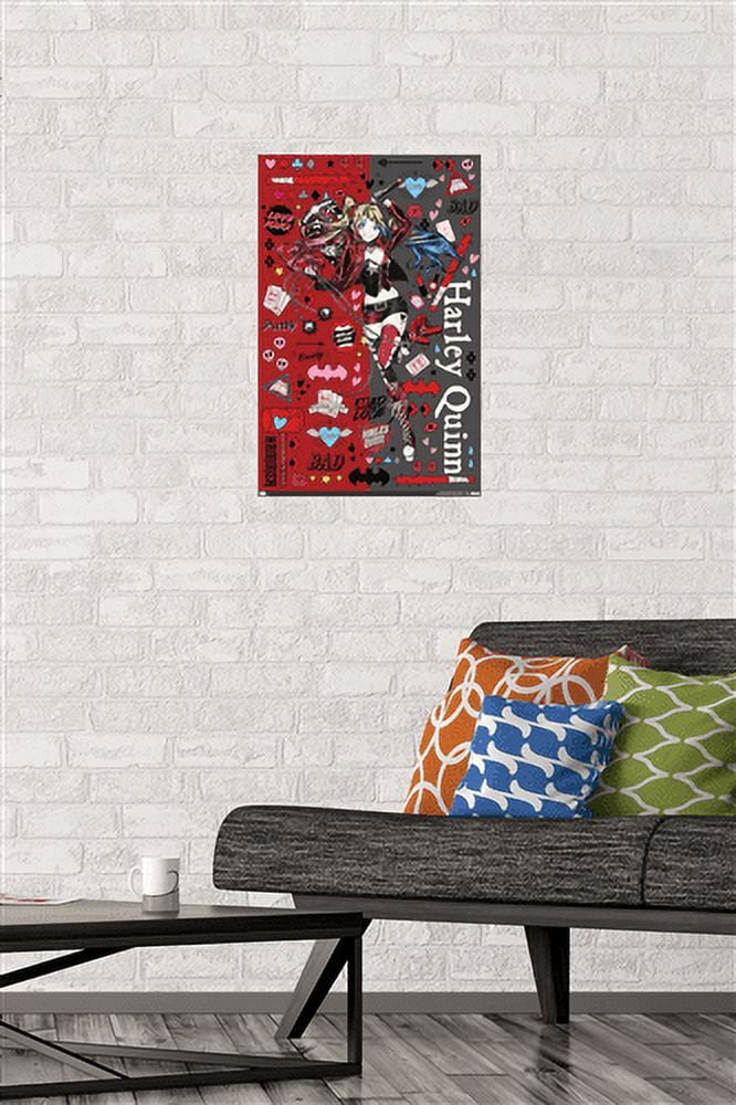 DC Comics - Harley Quinn Anime - Icons Wall Poster, 14.725" x 22.375"
