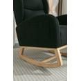 thumbnail image 5 of New Nursery Rocking Chair with Solid Wood Legs, Glider Chair for Nursery Rocker Armchair for Living Room Bedroom, 5 of 7