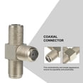 thumbnail image 3 of GOOHOCHY 10 divisores coaxiales tipo F, adaptador de 3 vías tipo F hembra a 2 hembras, 3 of 7