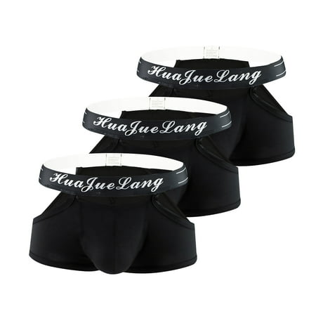 

DORKASM Men Underwear Boxer Briefs Breathable Soft Men s Underwear Brief Multiple Pack Briefs Black M 3 Pack