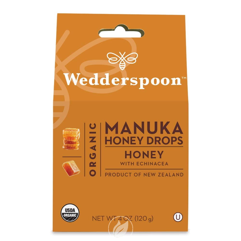 Wedderspoon Organic Manuka Honey Drops Honey 4 Ounce