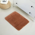 thumbnail image 2 of Yafa Home Fashion 1 Piece Solid Microfiber Soft Bathroom Rug , Non-Slip TPR Backing, 2 of 6