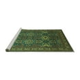 thumbnail image 2 of Ahgly Company Machine Washable Indoor Square Persian Turquoise Blue Traditional Area Rugs, 5' Square, 2 of 4