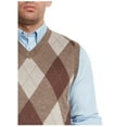 thumbnail image 4 of True Rock Men's Argyle V-Neck Sweater Vest (Brown/Beige, X-Large), 4 of 4
