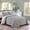 Geometric-light Grey, variant on Quilt set full/large black-oversized bedspread-soft microfiber lightweight bedspread for all seasons -3 piece set, including 1 quilt and 2 beds, geometric pattern