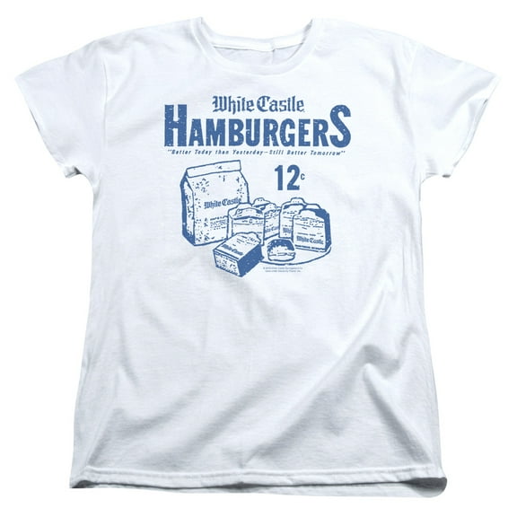 White Castle 12 Cents S/S Women's T-Shirt White