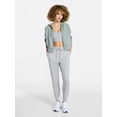 thumbnail image 4 of Athletic Works Women's Mineral Wash French Terry Cropped Zip Hoodie, Size XS-XXXL, 4 of 7