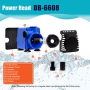 160 GPH Adjustable Submersible Water Pump, 12W, 3.11 ft Lift, 2 Adapters