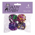thumbnail image 2 of Savvy Tabby Mylar Balls Cat Toys, 4 Pk, 2 of 3