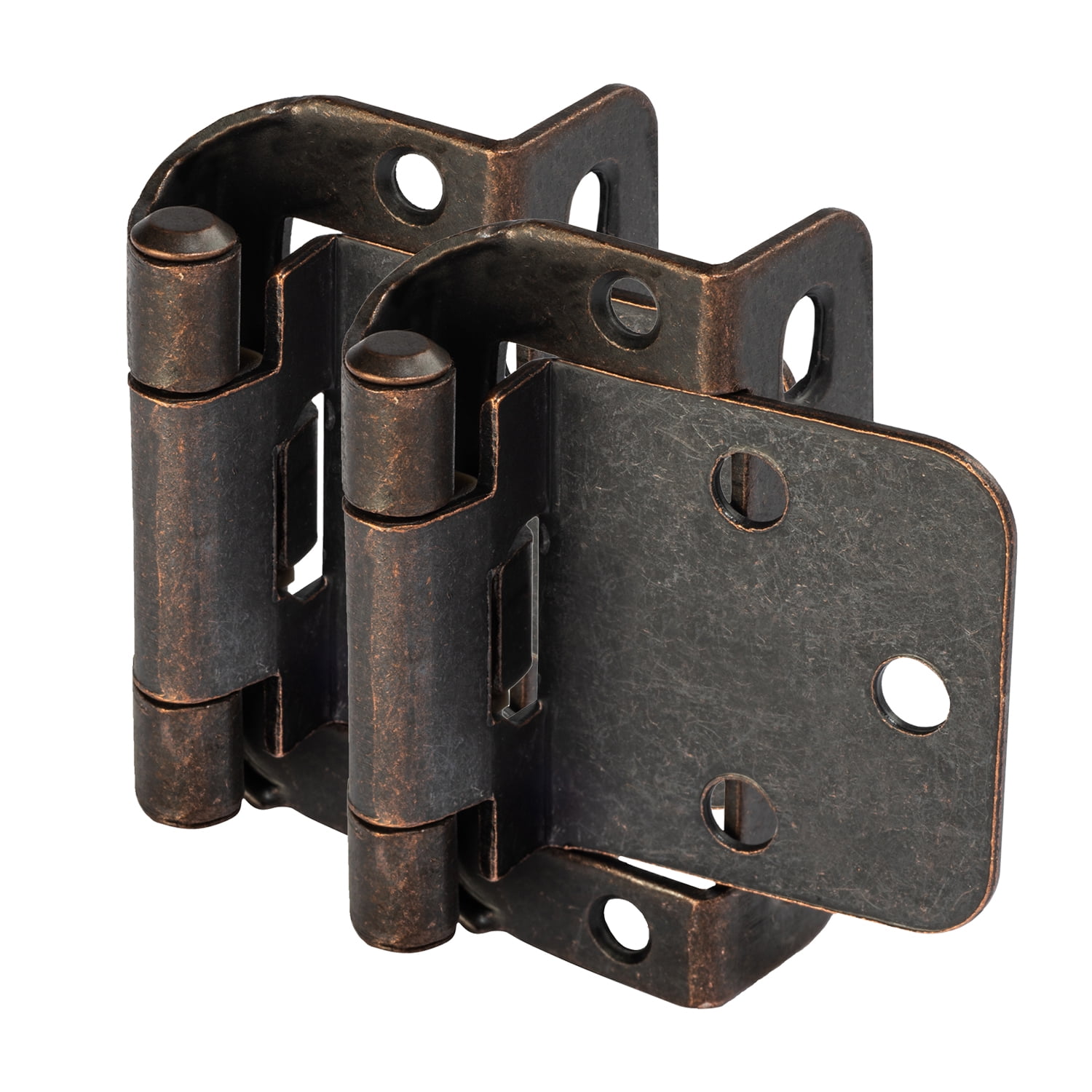 Cosmas 18650ORB Oil Rubbed Bronze Self Closing Partial Wrap Hinge 1/2" Inch Overlay