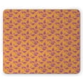thumbnail image 1 of Leopard Mouse Pad, Exotic Wild Animal Silhouettes on a Spotty Backdrop, Rectangle Non-Slip Rubber Mousepad, Orange Purple, by Ambesonne, 1 of 2