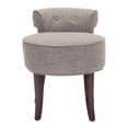 thumbnail image 1 of Hawthorne Collection Tabouret de Coiffeuse en Bois de Bouleau Gris, 1 of 1
