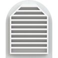 thumbnail image 4 of Ekena Millwork 16"W x 36"H Round Top Gable Vent (21"W x 41"H Frame Size) Functional, PVC Gable Vent with 1" x 4" Flat Trim Frame, 4 of 14