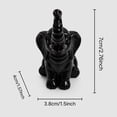 thumbnail image 3 of 1 Pair Elephant Decor Figurine Resin Elephants Statue Decor for Home Office Bookshelf Stand Shelf Living Room Bedroom Decorations Gifts for Women Mom, 3 of 6
